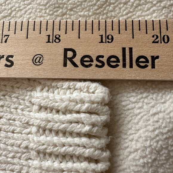 Vintage Hunt Club Women's Cream Made In USA Cotton Sweater SZ Large Academia - Picture 7 of 9